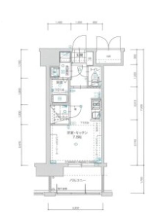 渡辺通駅 徒歩6分 13階の物件間取画像